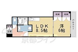 メゾン・トアン 1LDKの間取図画像