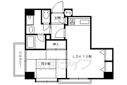グランドムール油小路 1LDKの間取図画像