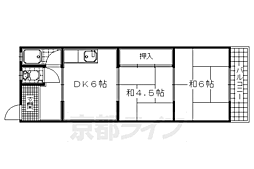 中西マンションA棟 2階/-