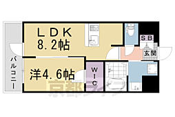 ダイワグレイスメゾン京都西七条 1LDKの間取図画像