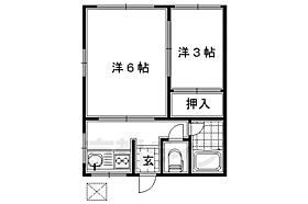 マンション暁 204 ｜ 京都府京都市伏見区新町11丁目（賃貸アパート2K・2階・24.00㎡） その2