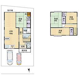 福井市三郎丸　中古一戸建て 4LDKの間取り