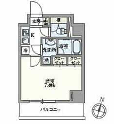 東京メトロ丸ノ内線 本郷三丁目駅 徒歩4分の賃貸マンション 4階1Kの間取り