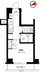 東京メトロ有楽町線 江戸川橋駅 徒歩3分の賃貸マンション 3階1Kの間取り