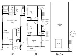 東京メトロ有楽町線 江戸川橋駅 徒歩7分の賃貸マンション 2階4LDKの間取り