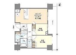 東京メトロ丸ノ内線 本郷三丁目駅 徒歩5分の賃貸マンション 5階2LDKの間取り