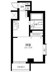 JR総武線 水道橋駅 徒歩4分の賃貸マンション 5階1Kの間取り