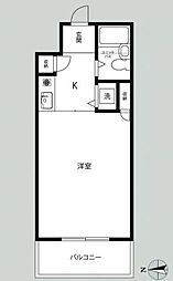 都営三田線 白山駅 徒歩7分の賃貸マンション 7階1Kの間取り