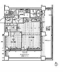 東京メトロ丸ノ内線 新宿御苑前駅 徒歩8分の賃貸マンション 7階1LDKの間取り