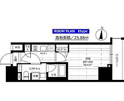 都営三田線 白山駅 徒歩7分の賃貸マンション 2階1Kの間取り