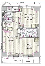 東京メトロ有楽町線 江戸川橋駅 徒歩6分の賃貸マンション 7階2LDKの間取り