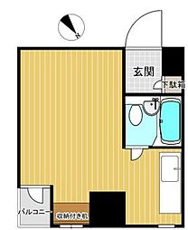 都営三田線 水道橋駅 徒歩5分の賃貸マンション 3階ワンルームの間取り