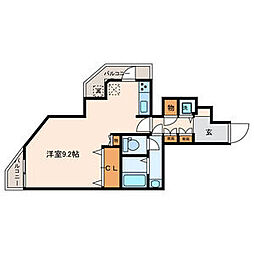 東京メトロ南北線 東大前駅 徒歩2分の賃貸マンション 11階ワンルームの間取り
