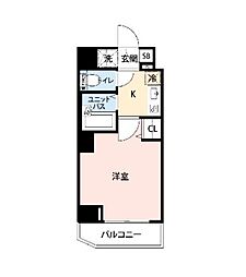 アイル文京音羽 1Kの間取図画像