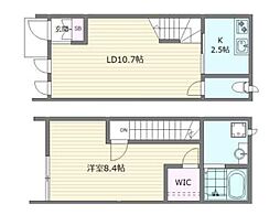 MaisonVoyageV 1LDKの間取図画像