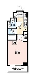 メゾン・ド・ヴィレ市ヶ谷 1Kの間取図画像