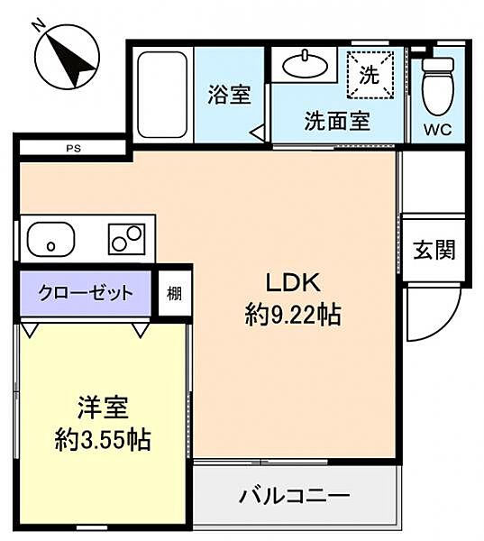 千葉県佐倉市王子台3丁目(賃貸アパート1LDK・1階・30.70㎡)の写真 その3