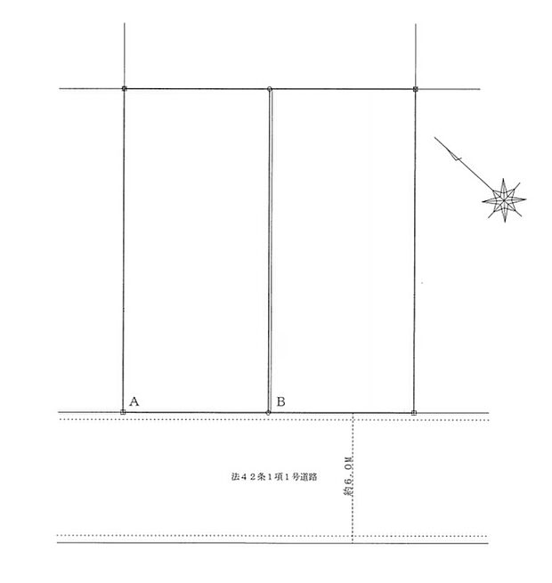 南西側幅員約6m公道に接道