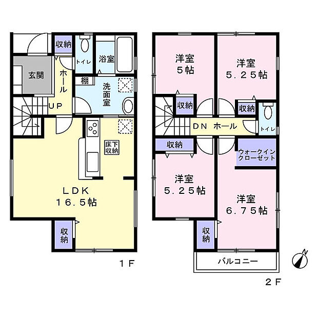 明るく風通りの良い2面採光　家事動線にも配慮した間取りプラン
