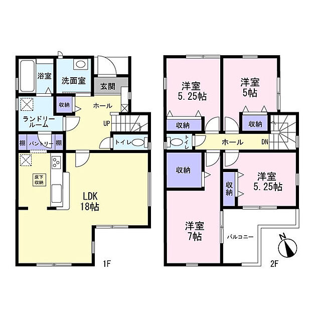 水回り設備の動線が良く、日々の家事がはかどります　居室収納も充実！