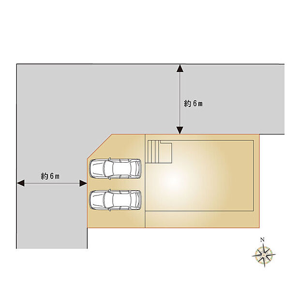 2方向公道に接道