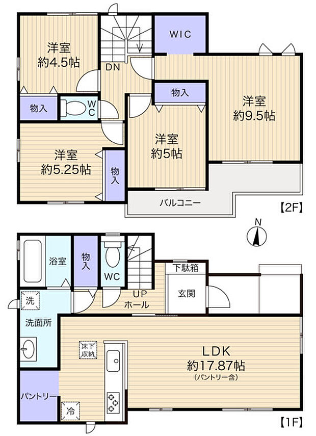 1階フロアはLDKと水まわりのゆとりのつくり