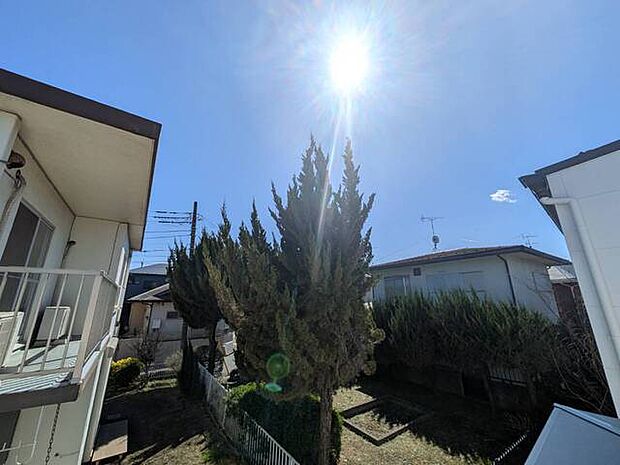 陽当たり良好なので洗濯物が気持ちよく乾きます