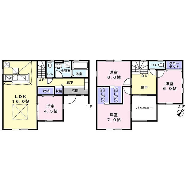 全室南東もしくは南西向き+2面採光につき陽当たり風通りともに良好◎