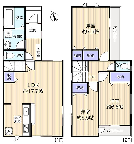 リビング階段や対面キッチンを設けた、家族の笑顔が生まれる住まい