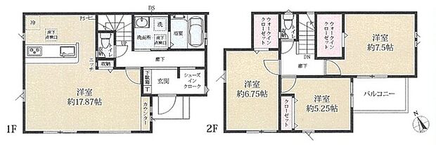 各部屋ゆとりある広さの3LDK 全室南西向き・2面採光