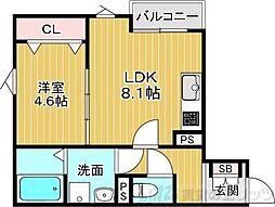 間取図画像 1LDK
