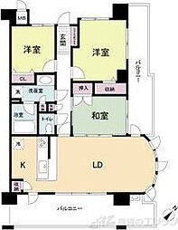 レジディア千里万博公園 3LDKの間取図画像