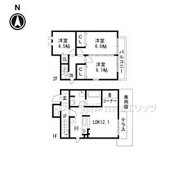 セジュールファミリエA 3LDKの間取図画像