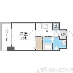 サムティ江坂ジュレーヴ 1Kの間取図画像