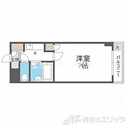 シャルム橋本3 1Kの間取図画像