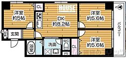 ライオンズマンション東淀川 3LDKの間取図画像