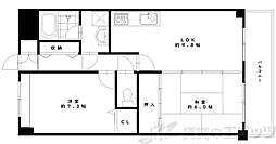 ドリーム大桐 2LDKの間取図画像