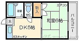第7東城マンション 1DKの間取図画像