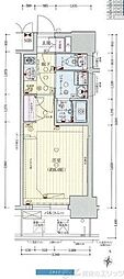 プレサンス梅田 1Kの間取図画像