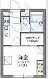 レオパレスwing 1Kの間取図画像