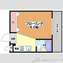ソサエティ山手 ワンルームの間取図画像