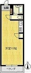 エバーグリーン新大阪 ワンルームの間取図画像