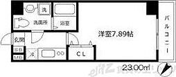 ウインズコート西梅田2 1Kの間取図画像