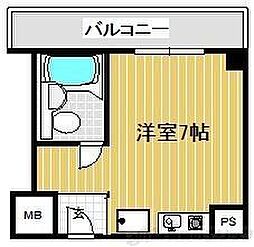 リアライズ江坂 ワンルームの間取図画像