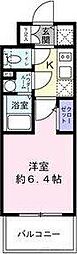 エスリード新大阪ザ・プレミアWEST 1Kの間取図画像