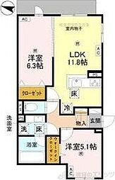 D-residence東淀川 2LDKの間取図画像