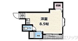 オークヒルズ ワンルームの間取図画像