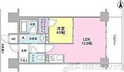 ブリリアント同心 ワンルームの間取図画像