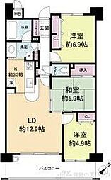 レジディア千里万博公園 3LDKの間取図画像