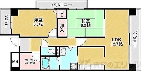 同じ建物の物件間取り写真 - ID:227084128429